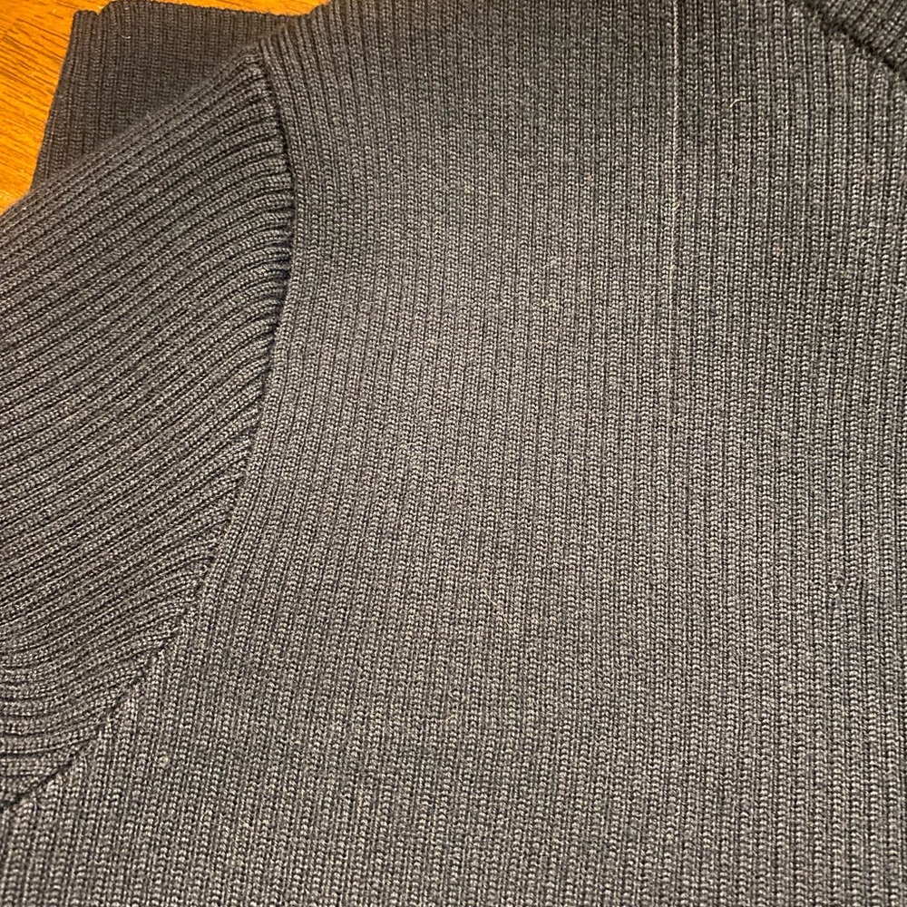 Ralph Lauren Long Sleeve Turtleneck Knit Dress with Elbow Patches - Picture 9 of 9